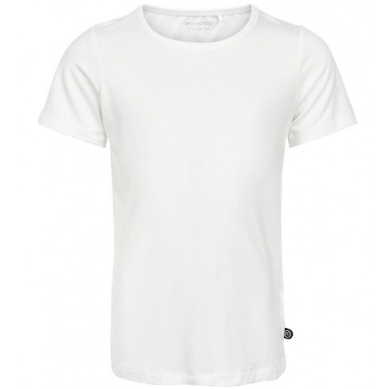 White 128 - Tricou fin din vascoza de bambus - Minymo