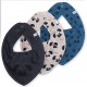 Pug Paws - Set 3 esarfe pentru bebelusi - Pippi