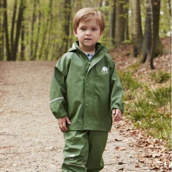 Jungle Green 110 - Set jacheta+pantaloni ploaie si windstopper - CeLaVi 