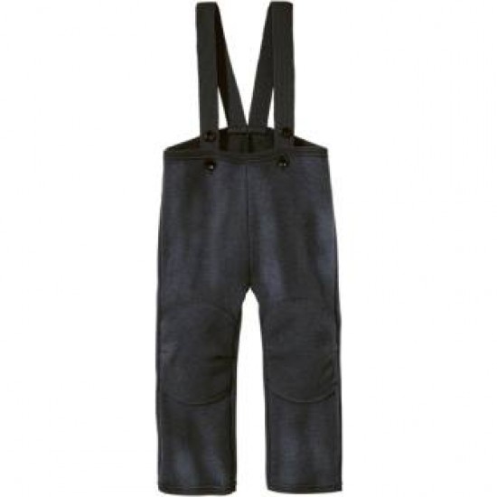 Anthracite 98/104 - Pantaloni din lana merinos organica - tumble/boiled wool - Disana 