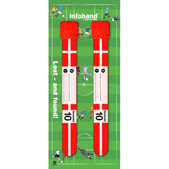 Danemarca - set 2 bratari - Bratara reutilizabila de identificare pentru copii  Infoband  