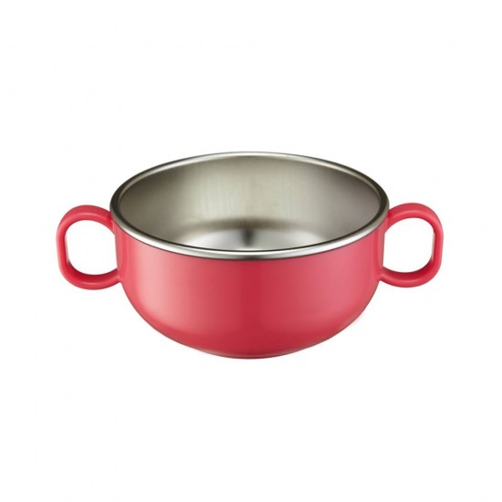 Bol mic de invatare cu manere - Din Din Smart Starter Bowl - Innobaby -  Pink