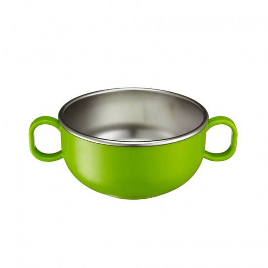 Bol mic de invatare cu manere - Din Din Smart Starter Bowl - Innobaby -  Green