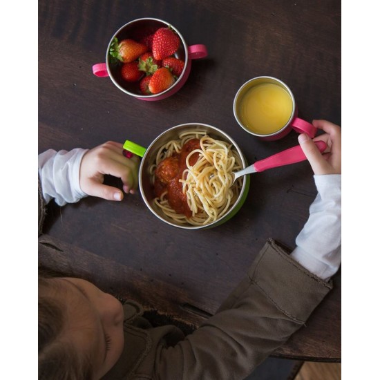 Bol mic de invatare cu manere - Din Din Smart Starter Bowl - Innobaby -  Green