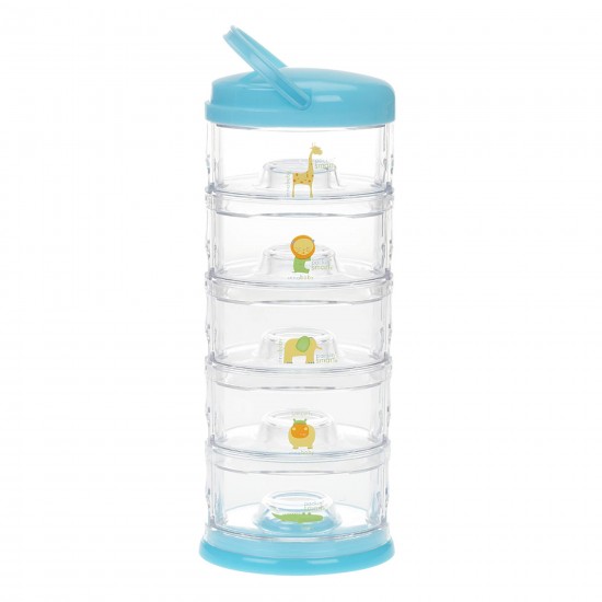 Zoo Animal Blueberry - Set 5 recipiente suprapuse Innobaby