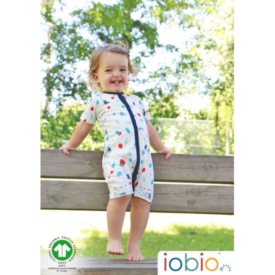 Balloons 74/80 - Playsuit din bumbac organic interlock GOTS - Iobio 