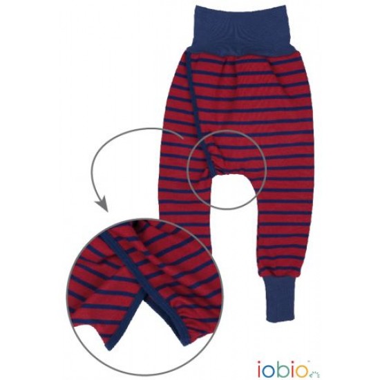 Pantaloni Salvari din bumbac organic W-free - Iobio - Berry Dark Blue 50/56