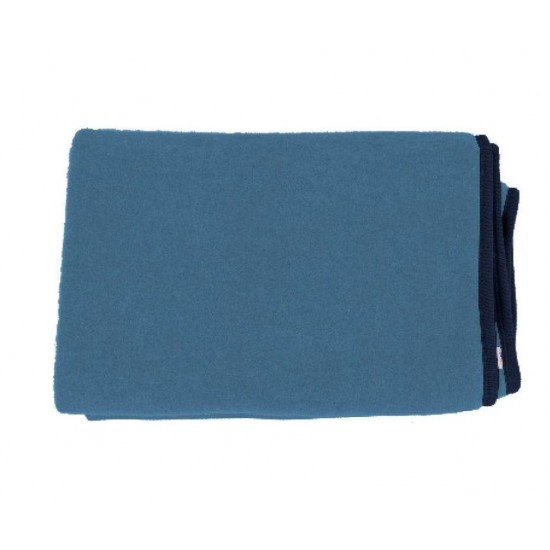 Paturica Jeans din lana merinos organica - wool fleece - 90x70 cm - Iobio 