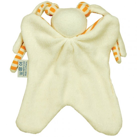 Jucarie textila din bumbac organic - Keptin Jr - Little Girly Orange