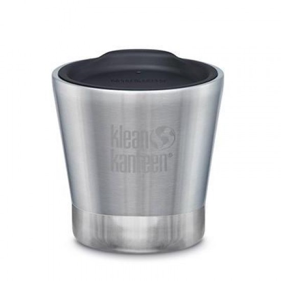 Brushed Steel - Cana termos din otel inoxidabil 237 ml cu capac ceai/cafea - Klean Kanteen