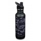 Classic Narrow Black Camo - Recipient din otel inoxidabil 800 ml cu capac sport - Klean Kanteen