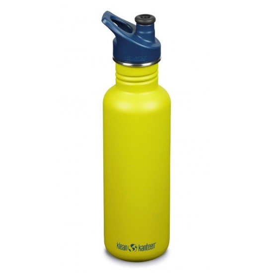 Classic Narrow Green Apple - Recipient din otel inoxidabil 800 ml cu capac sport - Klean Kanteen