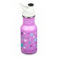 Kid Classic Narrow Orchid Hearts - Recipient din otel inoxidabil 355 ml cu capac sport - Klean Kanteen