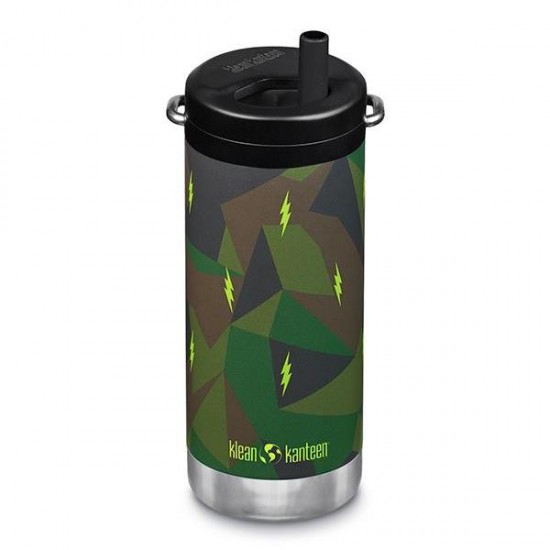 Electric Camo - Termos TKWide din otel inoxidabil 355 ml cu capac twist - Klean Kanteen