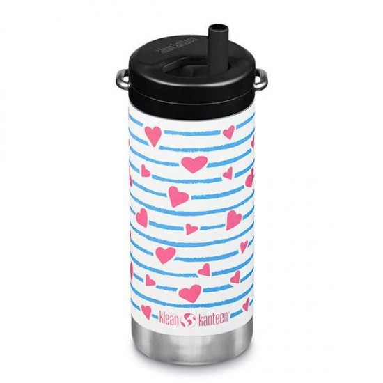 Heart Stripe - Termos TKWide din otel inoxidabil 355 ml cu capac twist - Klean Kanteen