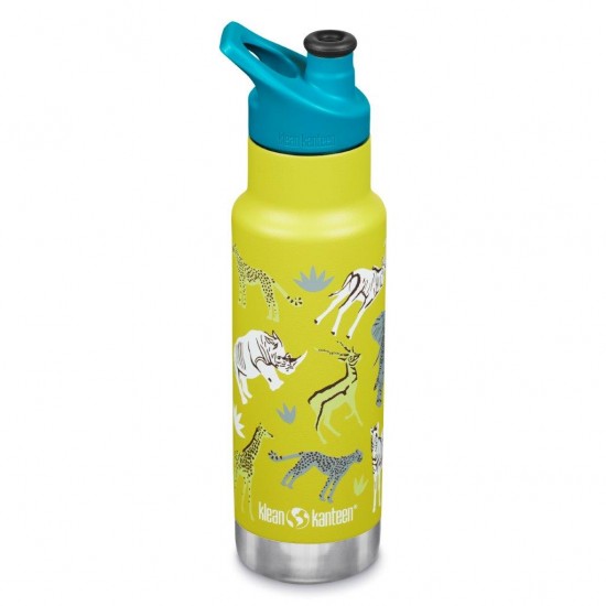 Kid Classic Narrow Safari - Termos din otel inoxidabil 355 ml cu capac sport - Klean Kanteen