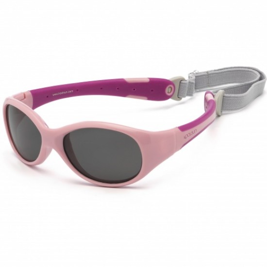 Flex 3/6 ani - Pink Sachet Orchid - Ochelari de soare pentru copii -  Koolsun