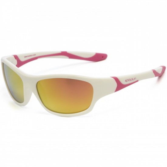 Sport 3/8 ani - White Hot Pink - Ochelari de soare pentru copii -  Koolsun