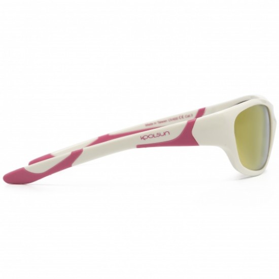 Sport 3/8 ani - White Hot Pink - Ochelari de soare pentru copii -  Koolsun