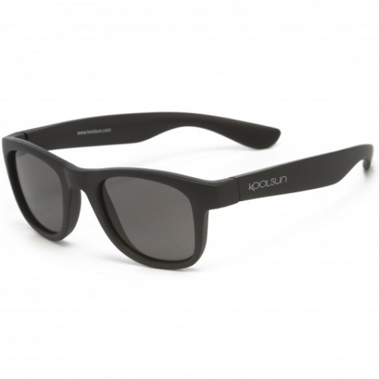 Wave 6/14 ani - Matte Black - Ochelari de soare pentru copii -  Koolsun