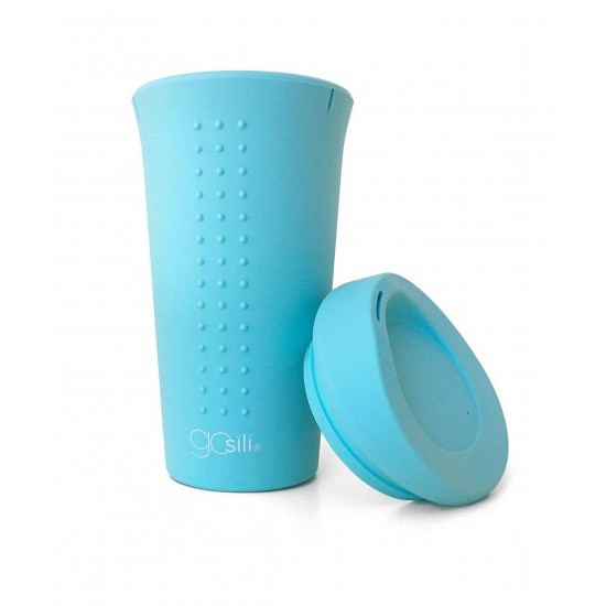 Capac din silicon pentru cafea/ceai Silikids - Sky Blue