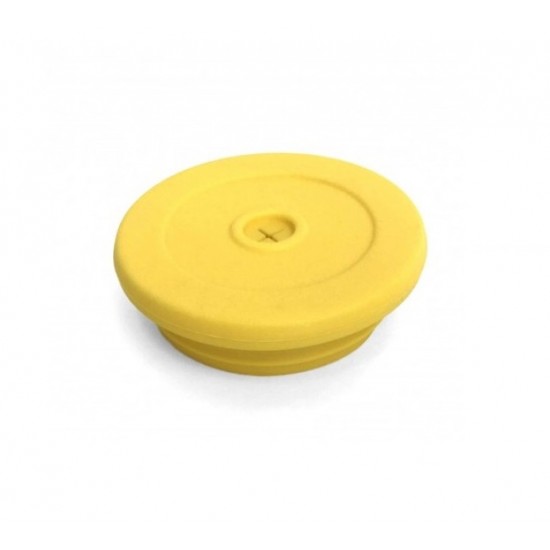 Capac din silicon pentru pai Silikids - Yellow