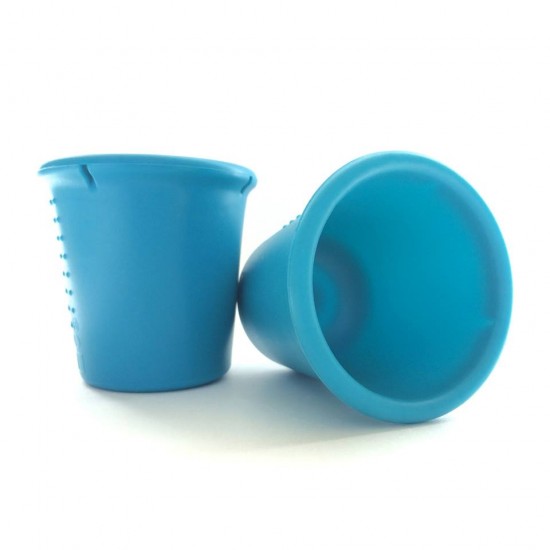 Set 2 pahare din silicon - Silikids - Teal