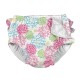 White Zinnia 12 luni - Slip fete SPF 50+ pentru inot (cu volanase) Green Sprouts by iPlay