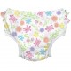 White Turtle Floral 18 luni - ECO Slip fete SPF 50+ pentru inot (cu volanase) Green Sprouts by iPlay